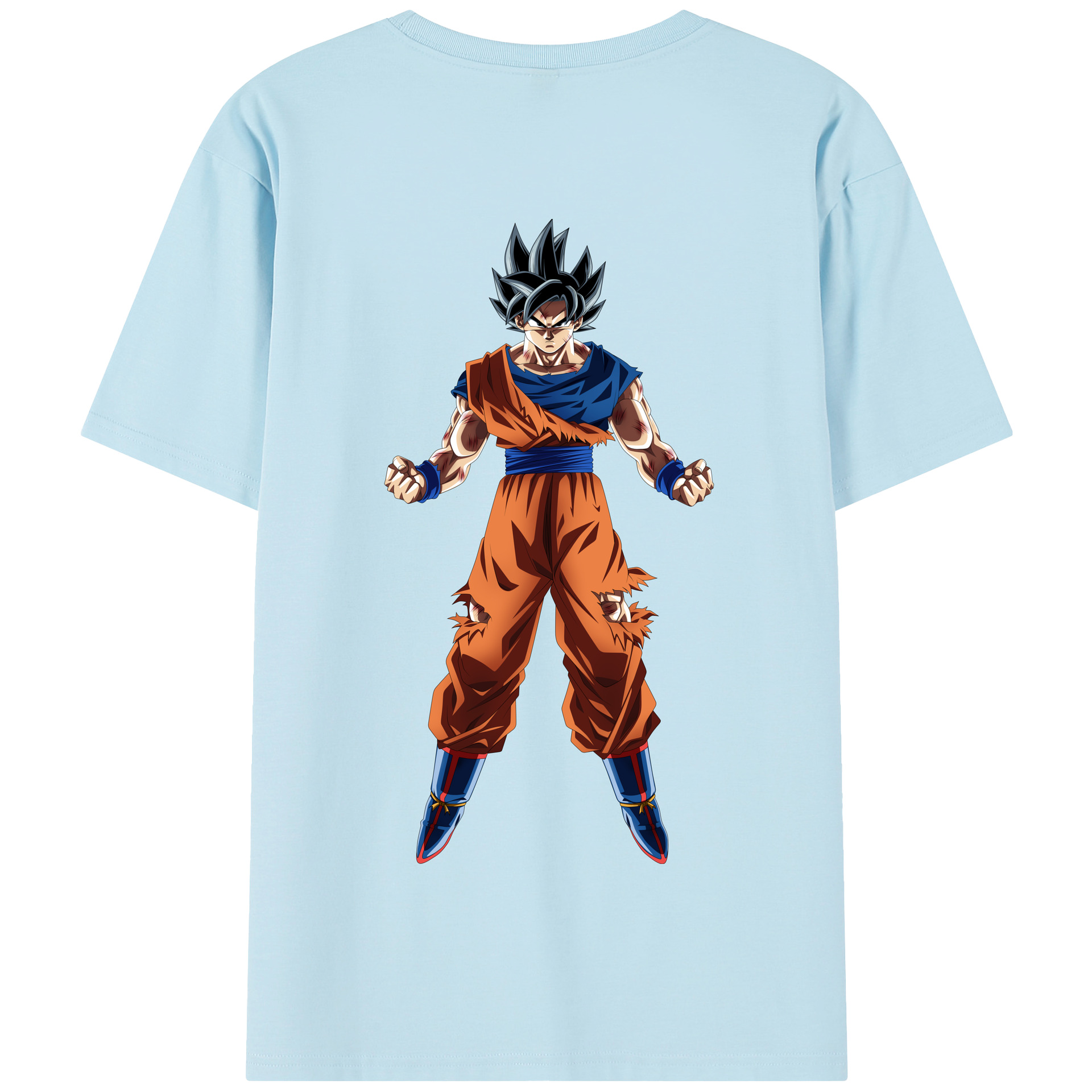 （画像用） ドラゴンボール 孫悟空（そん ごくう）Son Goku カカロット DRAGON BALL Kakarotto 綿100％半袖Tシャツ（背面プリント）